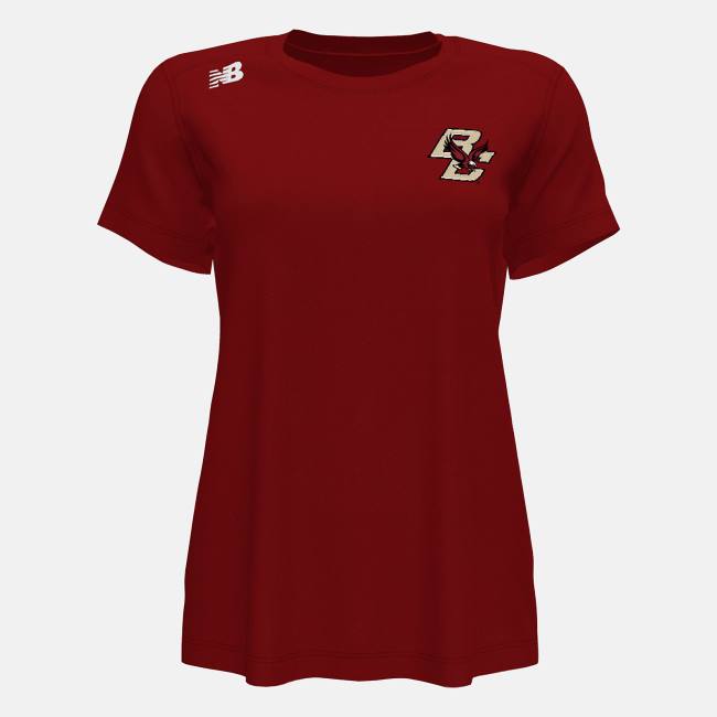 New Balance NB Korta Sleeve Tech Tee(Boston College) T-shirt Dam Röda | NB297GRH