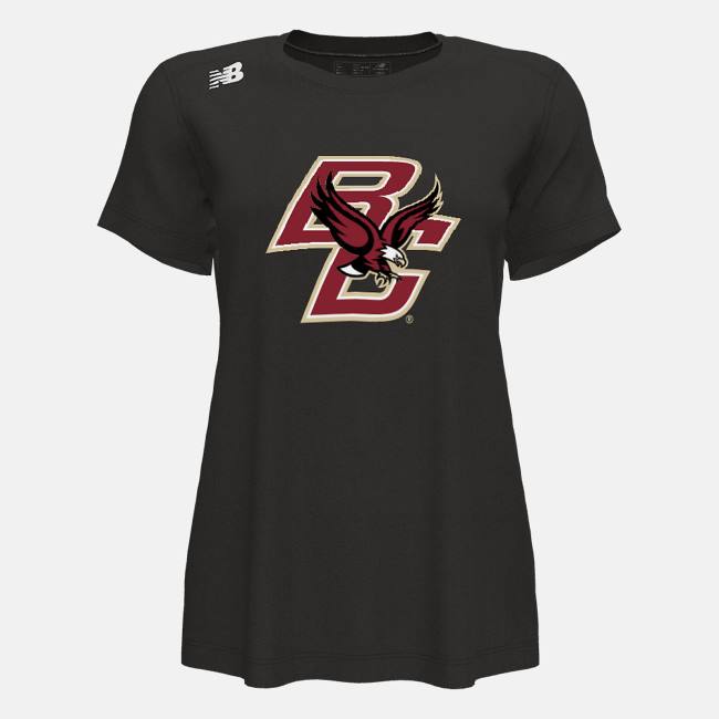 New Balance NB Korta Sleeve Tech Tee(Boston College) T-shirt Dam Svarta | NB382GHT