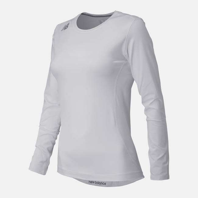 New Balance NB Long Sleeve Baselayer T-shirt Dam Vita | NB375CBQ