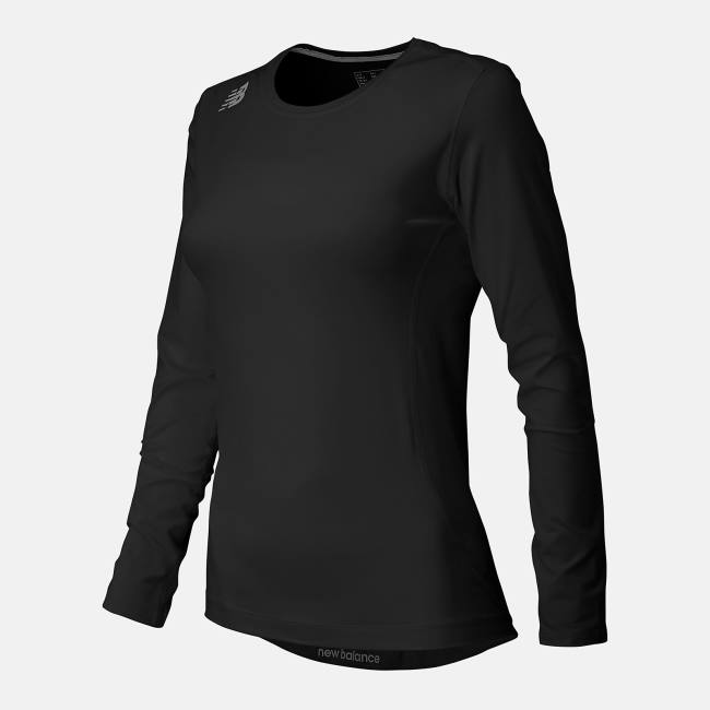 New Balance NB Long Sleeve Baselayer T-shirt Dam Svarta | NB410FYW