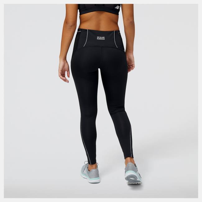 New Balance NYC Marathon Impact Run Tight Leggings Dam Svarta | NB378ASK