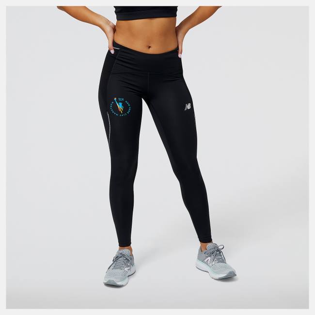 New Balance NYC Marathon Impact Run Tight Leggings Dam Svarta | NB378ASK