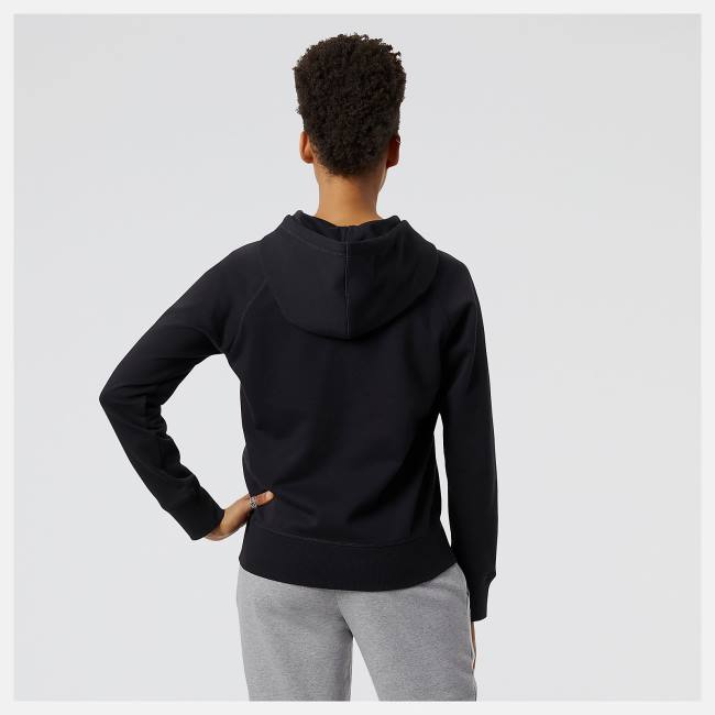 New Balance NYC Marathon NB Essentials Full Zip Hoodie Dam Svarta | NB243KBG