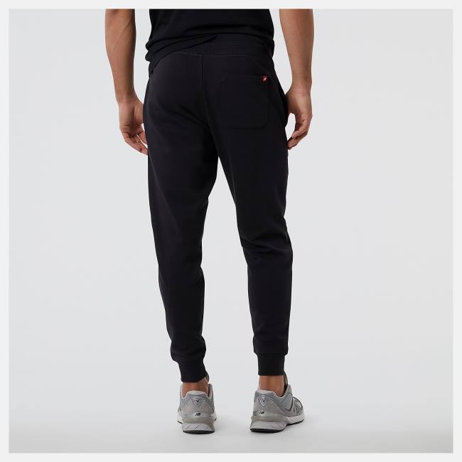 New Balance NYC Marathon NB Essentials Stacked Logo Sweatpant Byxor Herr Svarta | NB246DLJ