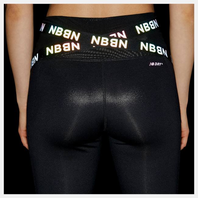 New Balance NYC Marathon Q Speed 7/8 Tight Leggings Dam Svarta | NB509DFC