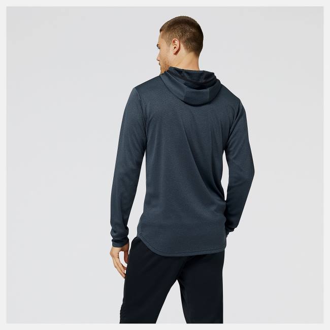 New Balance NYC Marathon Tenacity Quarter Zip Hoodie Herr Svarta | NB467YAZ