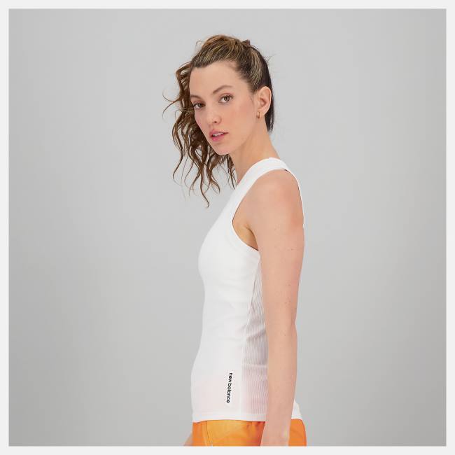 New Balance Perfect Rib Tank T-shirt Dam Vita | NB548CQH