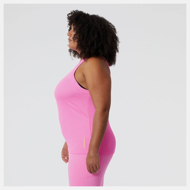 New Balance Perfect Rib Tank T-shirt Dam Rosa | NB846DST