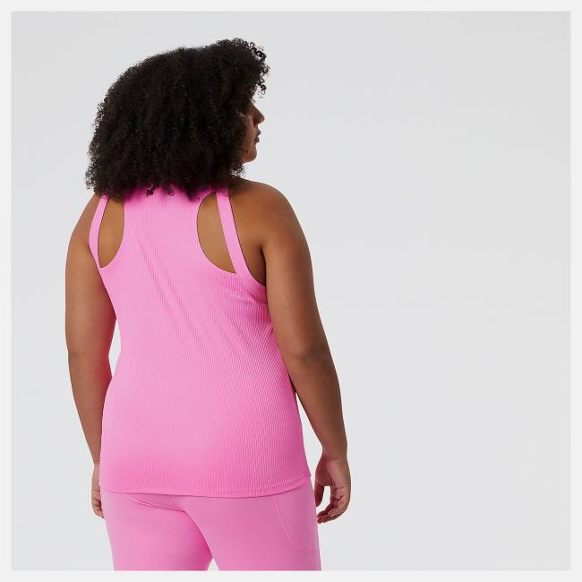 New Balance Perfect Rib Tank T-shirt Dam Rosa | NB846DST