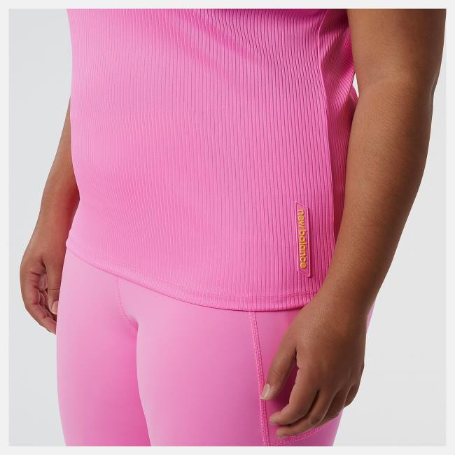 New Balance Perfect Rib Tank T-shirt Dam Rosa | NB846DST