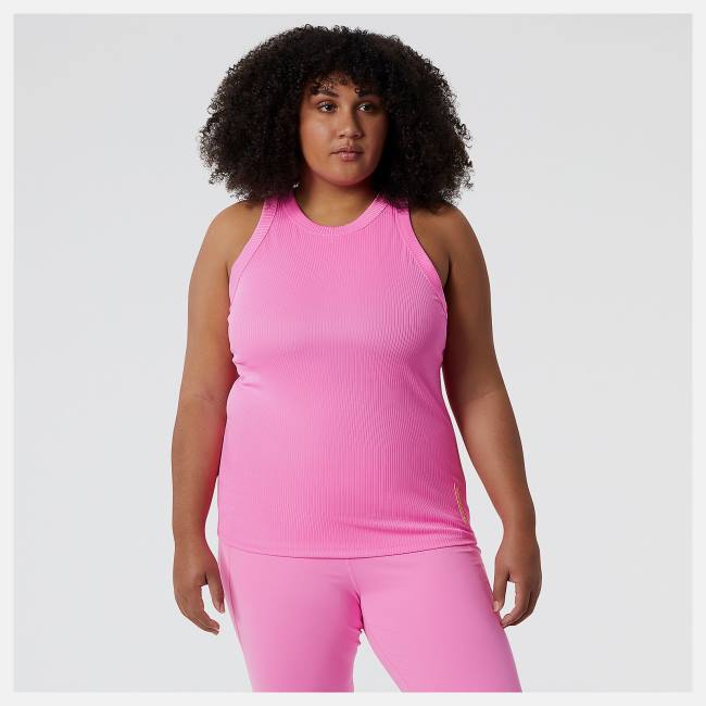 New Balance Perfect Rib Tank T-shirt Dam Rosa | NB846DST