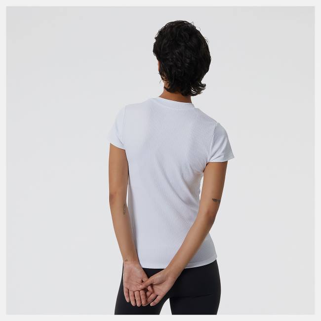 New Balance Perfect Rib Tee T-shirt Dam Vita | NB217PNY