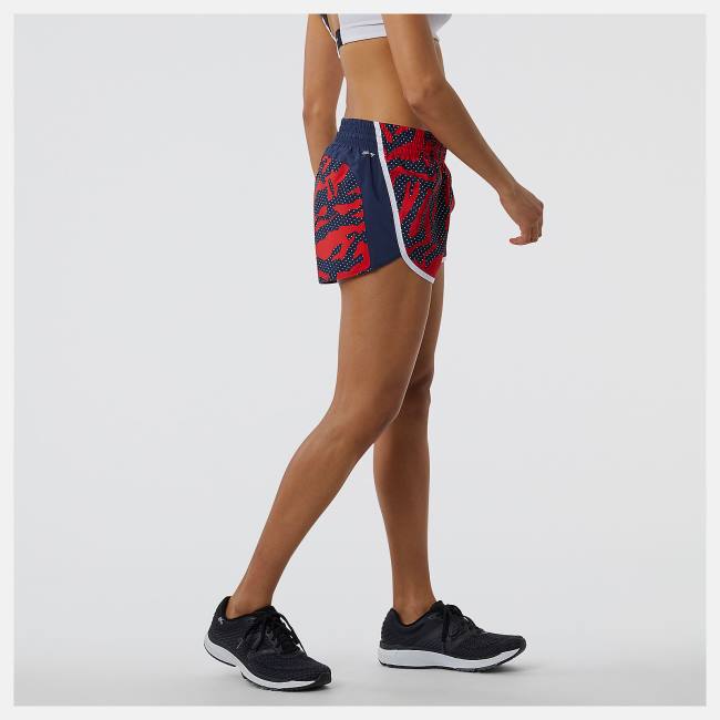 New Balance Printed Accelerate 2.5 inch Shorts Dam Röda | NB948CAE