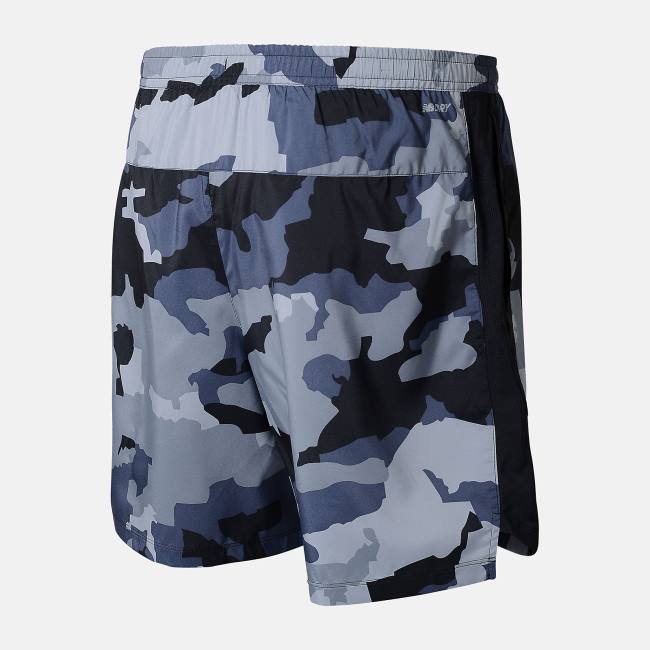 New Balance Printed Accelerate 7 Inch Shorts Herr Marinblå | NB750GSL