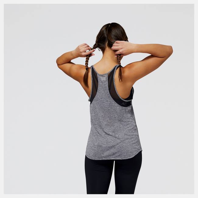 New Balance Printed Impact Run Tank T-shirt Dam Svarta Olika Färger | NB408NLA