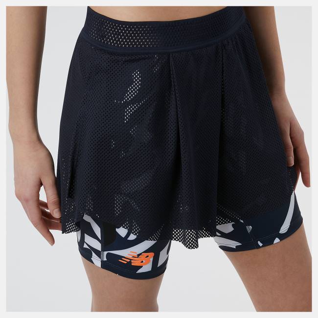 New Balance Printed Tournament Mesh Shorts Dam Svarta | NB153IJW