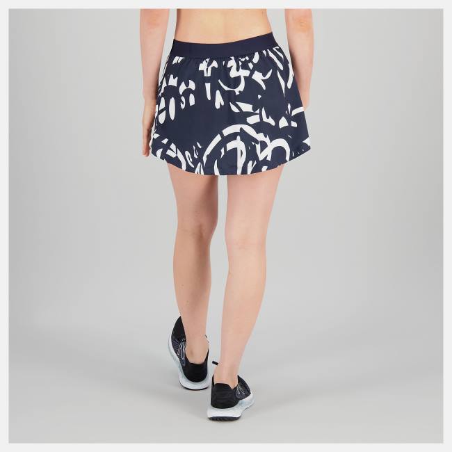 New Balance Printed Tournament Skort Kjolar Dam Marinblå | NB174RHX