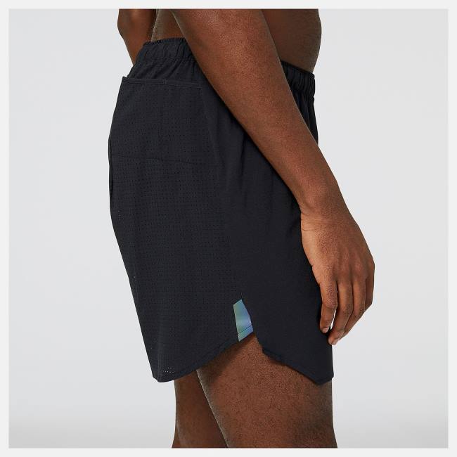 New Balance Q Speed 7 Inch No Liner Shorts Herr Svarta | NB063ELR