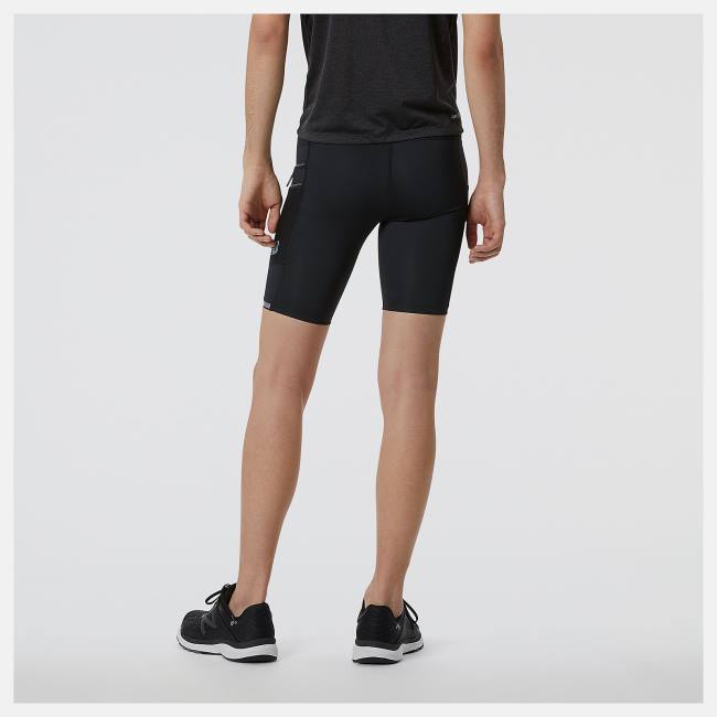 New Balance Q Speed 9 Inch Half Tight Shorts Herr Svarta | NB260TAW