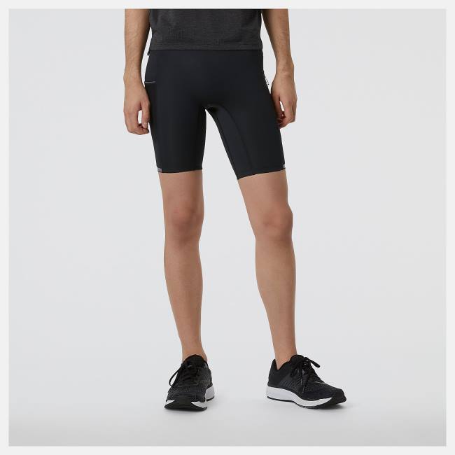 New Balance Q Speed 9 Inch Half Tight Shorts Herr Svarta | NB260TAW