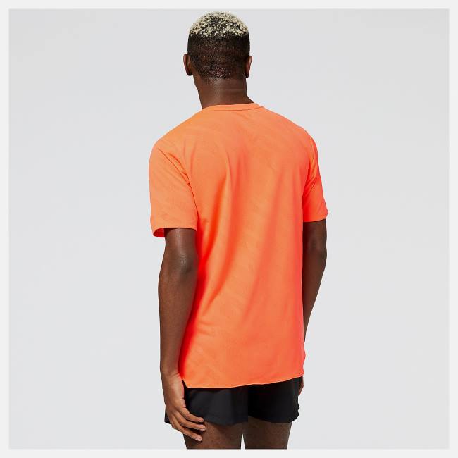 New Balance Q Speed Jacquard Korta Sleeve T-shirt Herr Röda | NB190NYZ