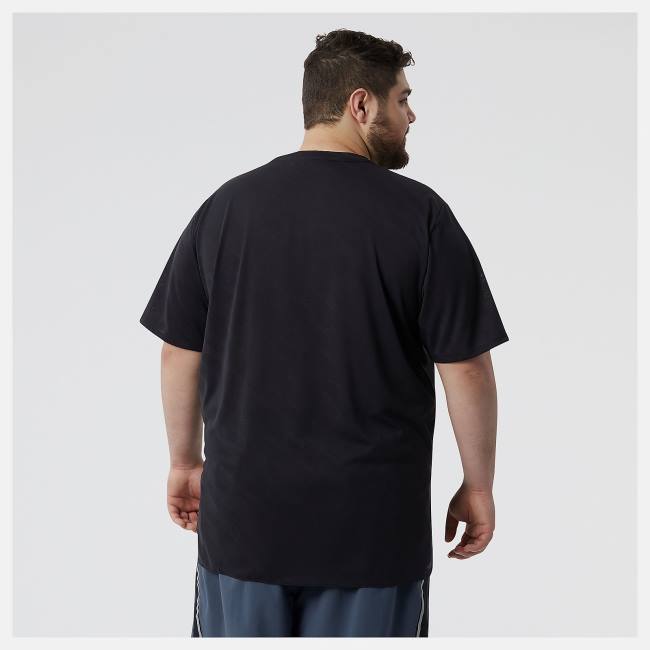 New Balance Q Speed Jacquard Korta Sleeve T-shirt Herr Svarta | NB704RKT