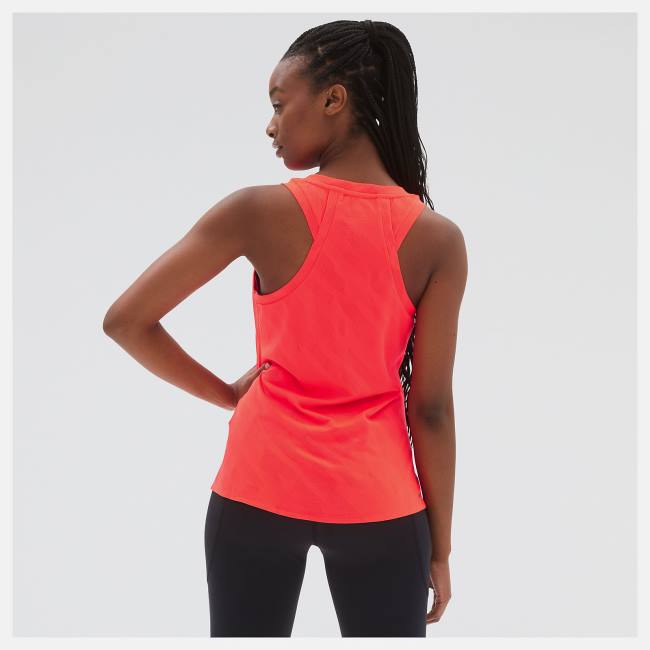 New Balance Q Speed Jacquard Tank T-shirt Dam Röda | NB216VFA