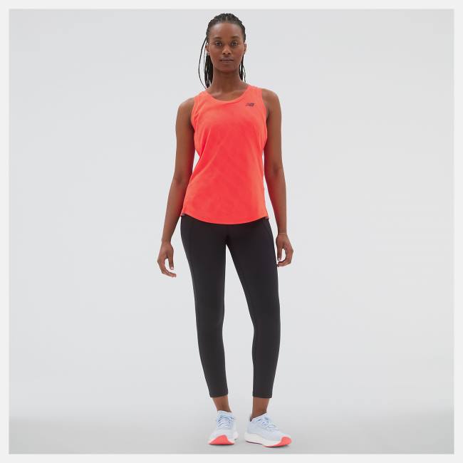 New Balance Q Speed Jacquard Tank T-shirt Dam Röda | NB216VFA