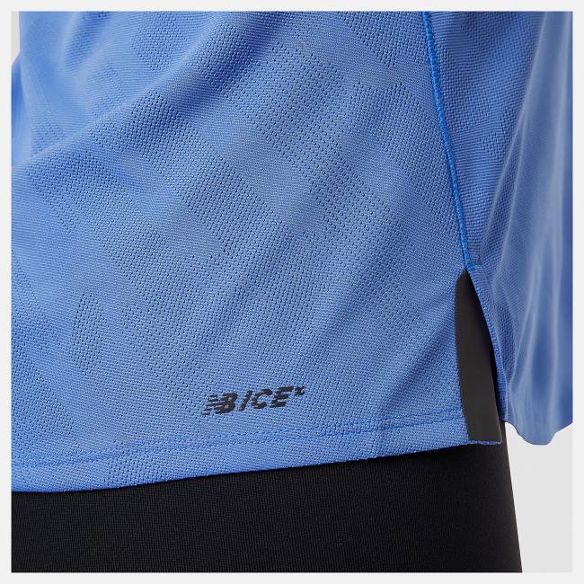 New Balance Q Speed Jacquard Tank T-shirt Dam Blå | NB830VNS