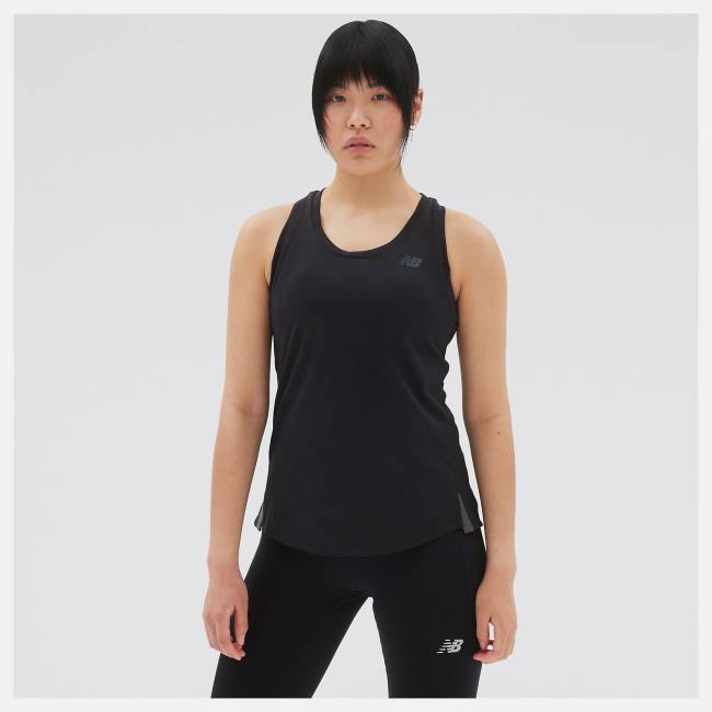 New Balance Q Speed Jacquard Tank T-shirt Dam Svarta | NB960YPK