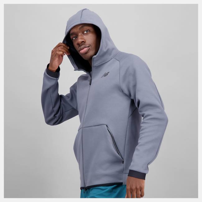 New Balance R.W.Tech Fleece Full Zip Jacka Herr Grå | NB032OUL