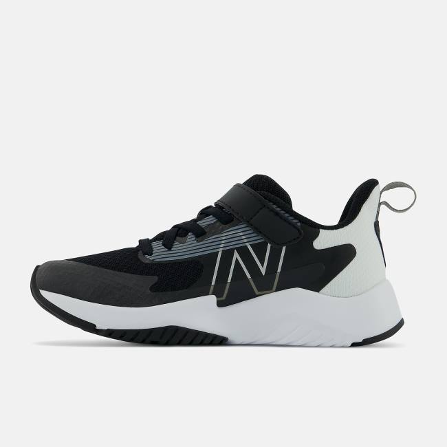 New Balance Rave Run v2 Bungee Spets with Top Rem Löparskor Barn Svarta Vita | NB632VRT