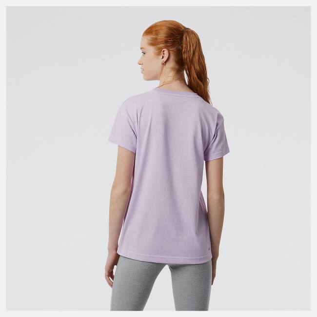 New Balance Relentless Crew T-shirt Dam Lila | NB543SUL