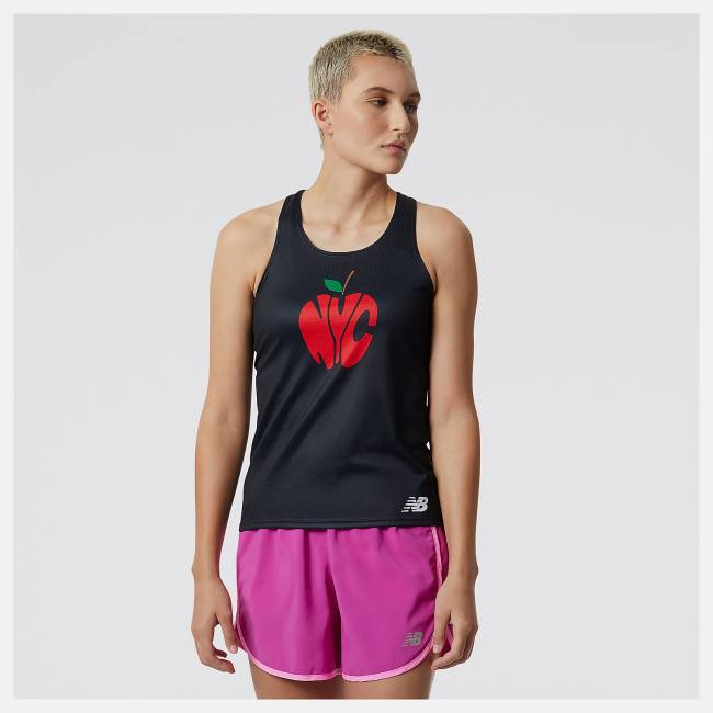 New Balance Run For Life Boroughs Singlet T-shirt Dam Svarta Olika Färger | NB671NOU