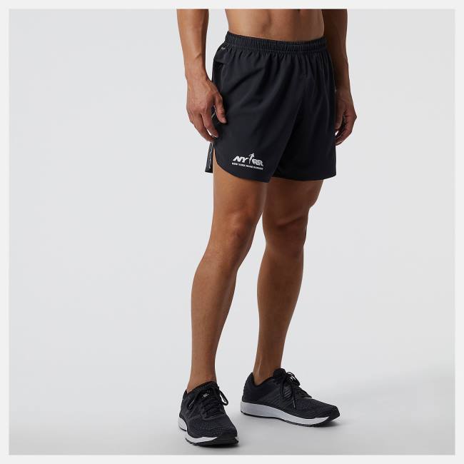 New Balance Run For Life Impact Run 5 Inch Shorts Herr Svarta | NB807LFS