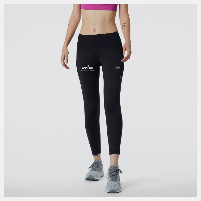 New Balance Run For Life Impact Run Crop Leggings Dam Svarta | NB241LQG