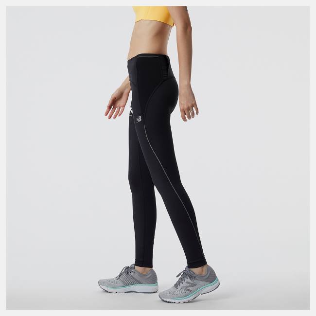 New Balance Run For Life Impact Run Tight Leggings Dam Svarta | NB286LMR