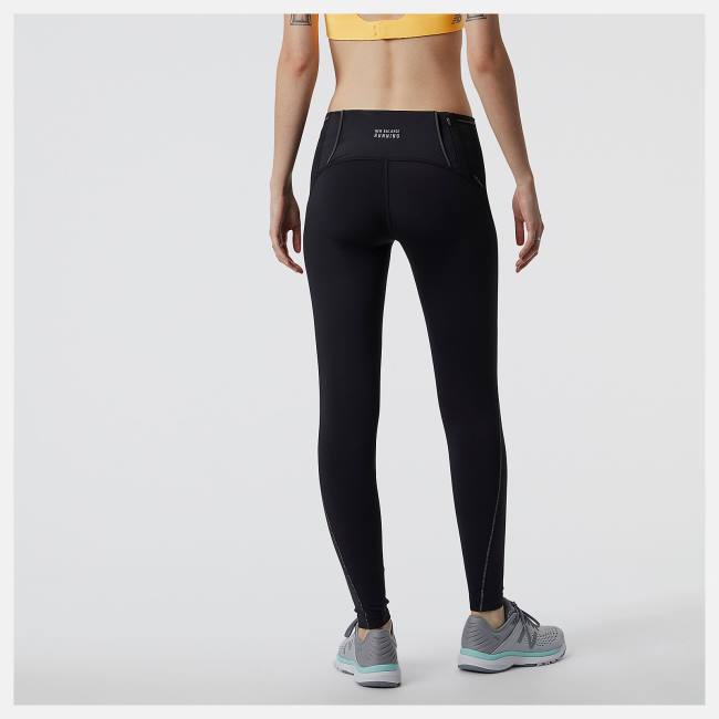 New Balance Run For Life Impact Run Tight Leggings Dam Svarta | NB286LMR