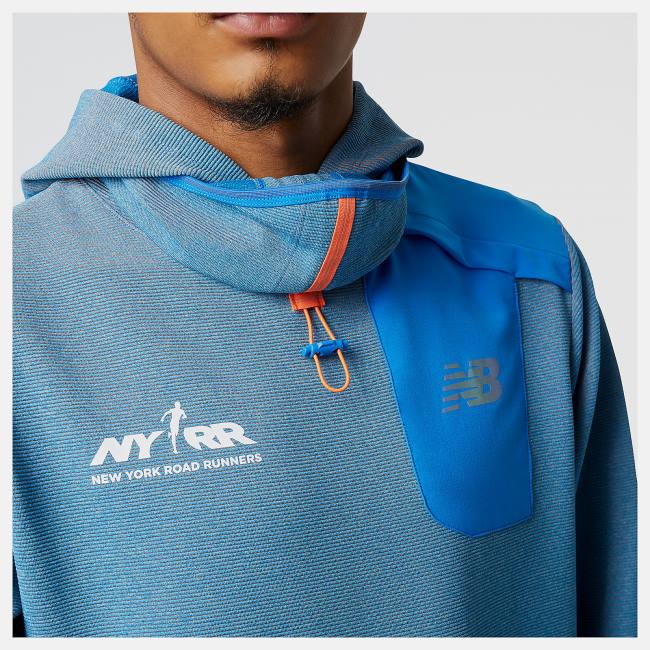 New Balance Run For Life Q Speed Shift Hoodie Herr Blå | NB739JRY