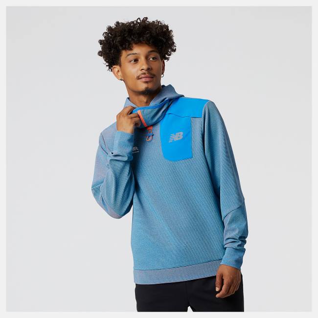 New Balance Run For Life Q Speed Shift Hoodie Herr Blå | NB739JRY