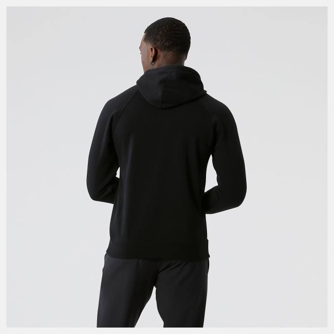 New Balance Run For Life Tryck Hoodie Herr Svarta | NB293CFL