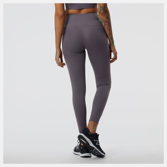 New Balance Shape Shield 7/8 High Rise Pocket Tight Leggings Dam Lavendel | NB049WCL