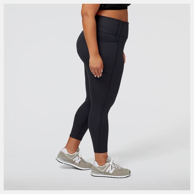 New Balance Shape Shield 7/8 Tight Leggings Dam Svarta | NB264MYH