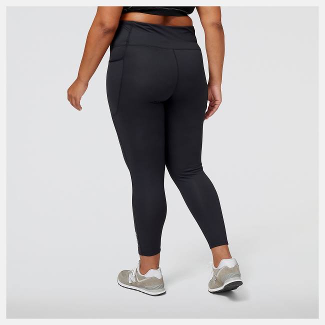 New Balance Shape Shield 7/8 Tight Leggings Dam Svarta | NB264MYH