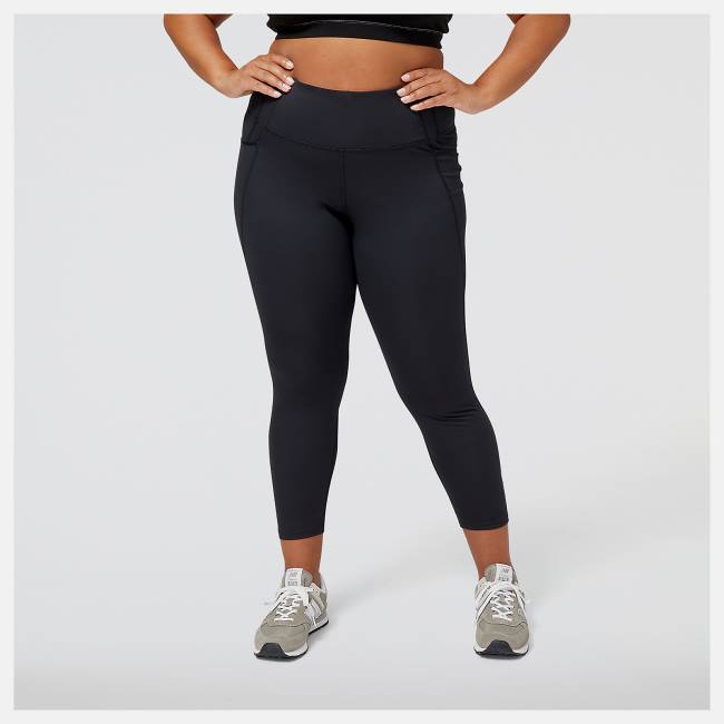 New Balance Shape Shield 7/8 Tight Leggings Dam Svarta | NB264MYH