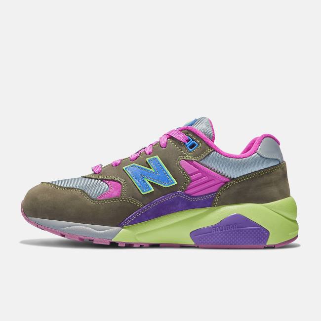 New Balance Stray Rats x 580 Sneakers Dam Mörklila | NB973UNV