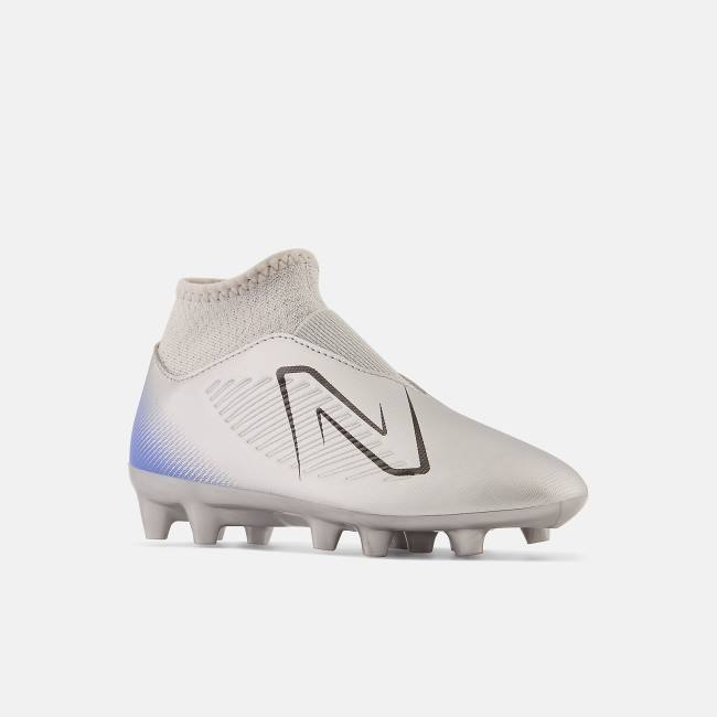 New Balance Tekela v4 Magique Junior FG Fotbollsskor Barn Silver Svarta | NB106ZVY