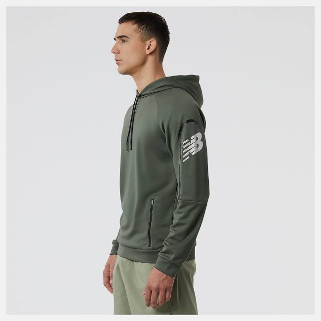 New Balance Tenacity Football Tränings Hoodie Herr Mörkolivgröna Gröna | NB605OSB