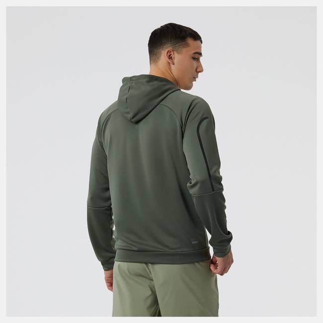 New Balance Tenacity Football Tränings Hoodie Herr Mörkolivgröna Gröna | NB605OSB