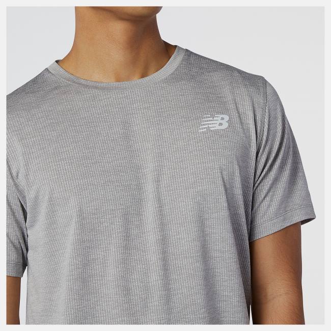 New Balance Tenacity Tee T-shirt Herr Grå | NB382UNR